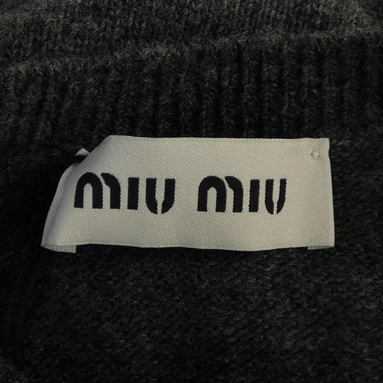 ミュウミュウ MIU MIU MIU MIU ロゴ DNA02T SOOO 13WS カーディガン