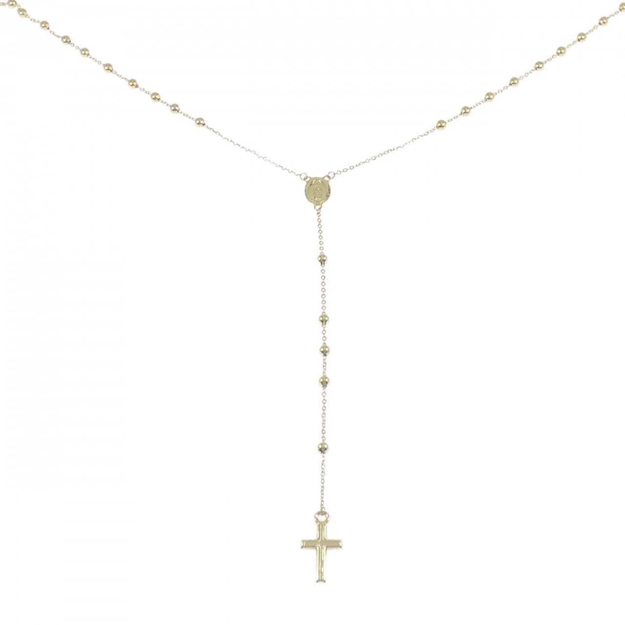 750YG クロス ネックレス