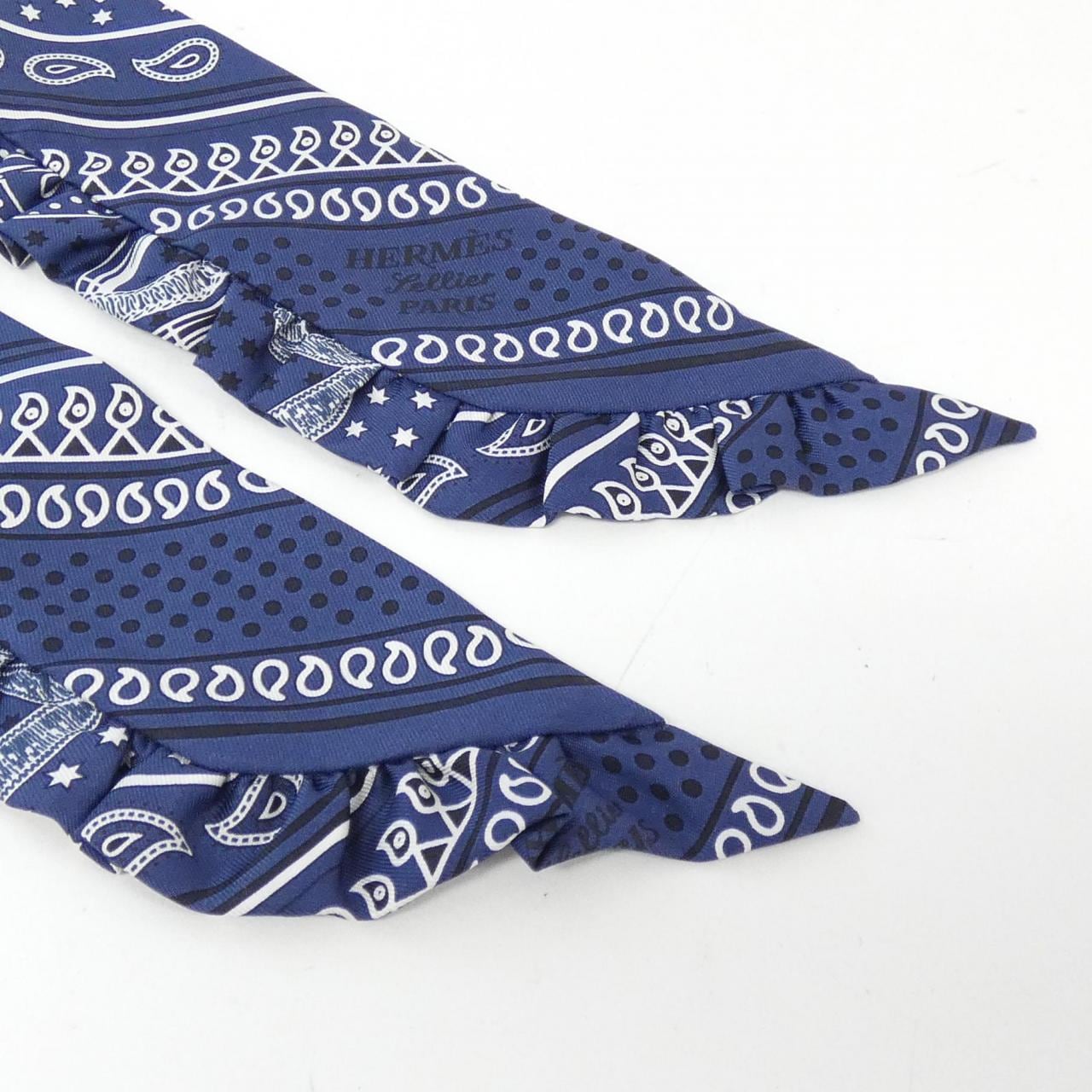 エルメス EPERON D'OR BANDANA ツイリー フリル 852978S スカーフ