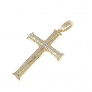 K18YG/K18WG クロス ペンダント