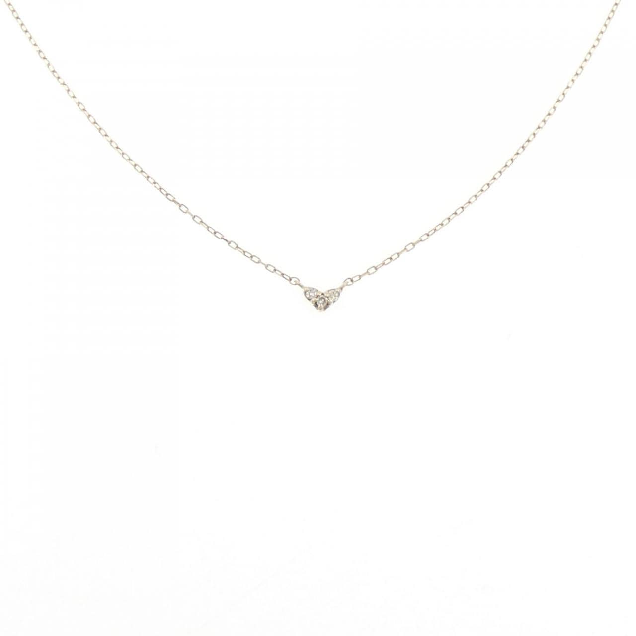 K10YG ハート ダイヤモンド ネックレス 0.02CT