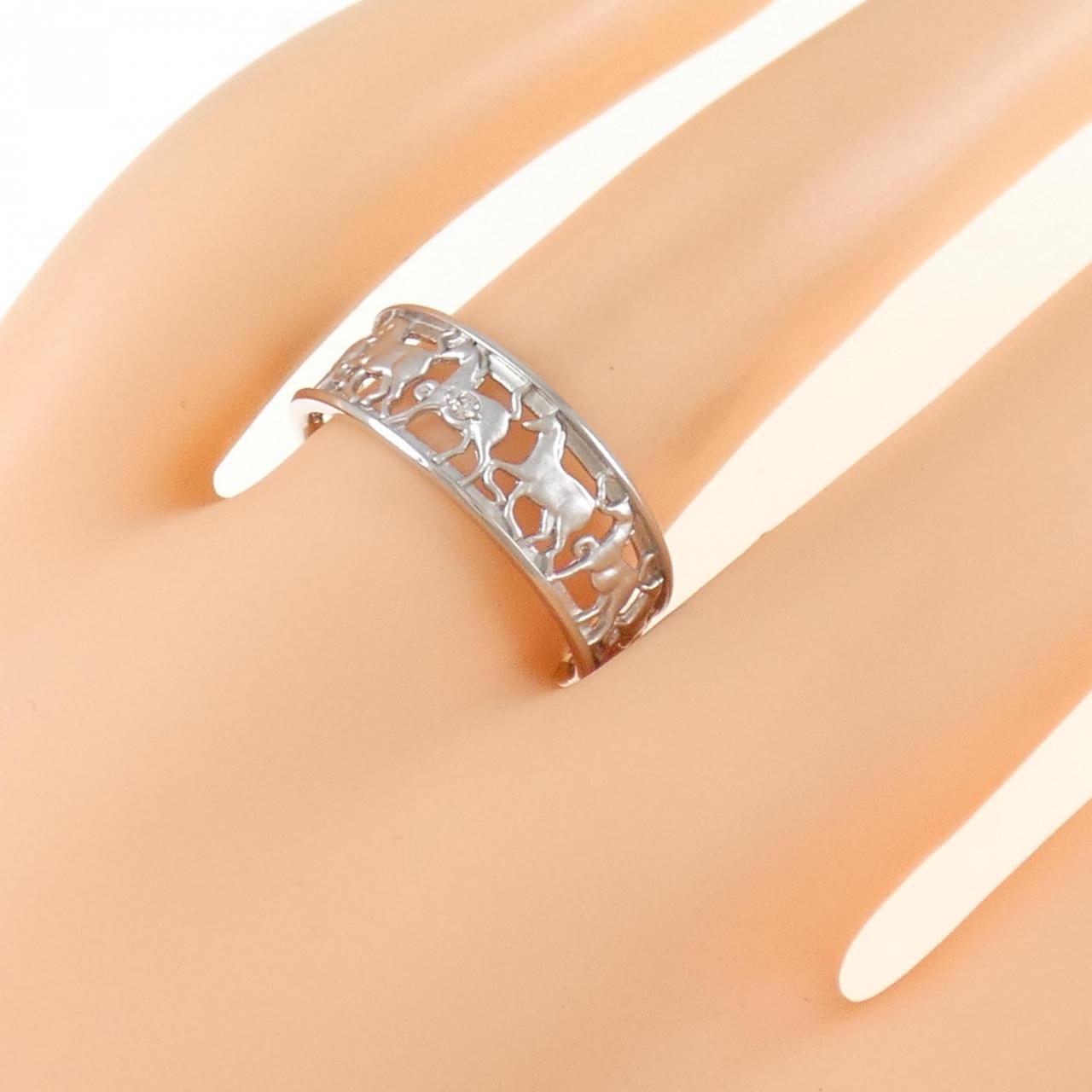 [新品] PT 马钻石戒指 0.01CT