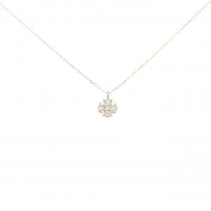 【新品】K10YG ダイヤモンド ネックレス 0.10CT