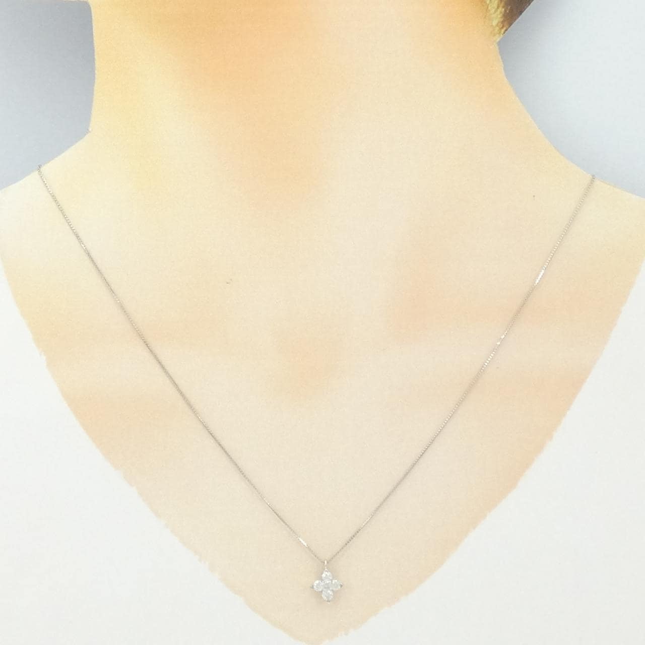 PT900/PT850 ダイヤモンド ネックレス 0.30CT