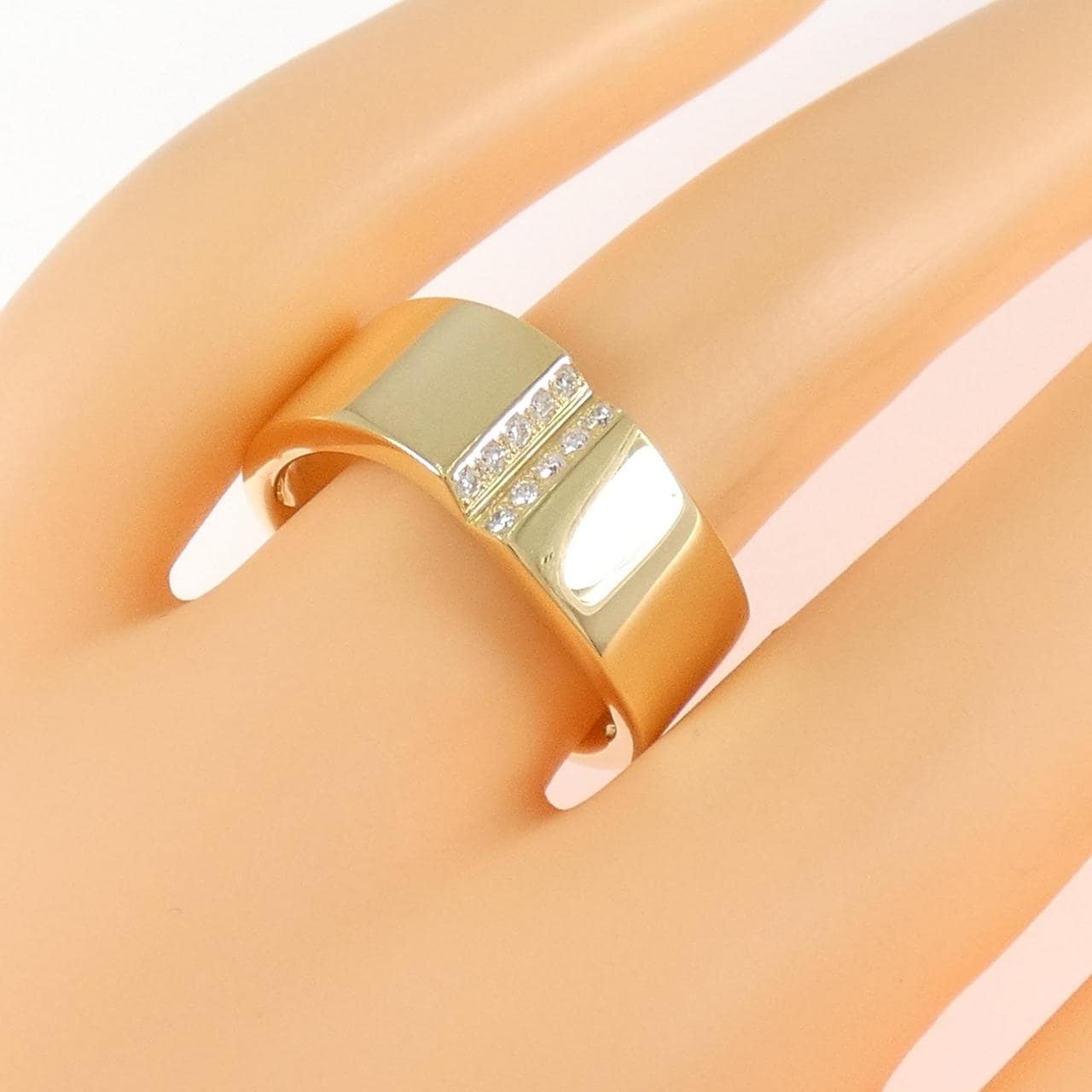 K18YG ダイヤモンド リング 0.10CT