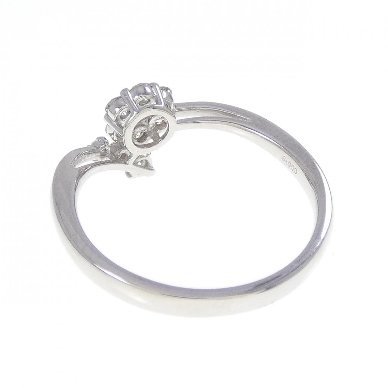 PT950 フラワー ダイヤモンド リング 0.25CT