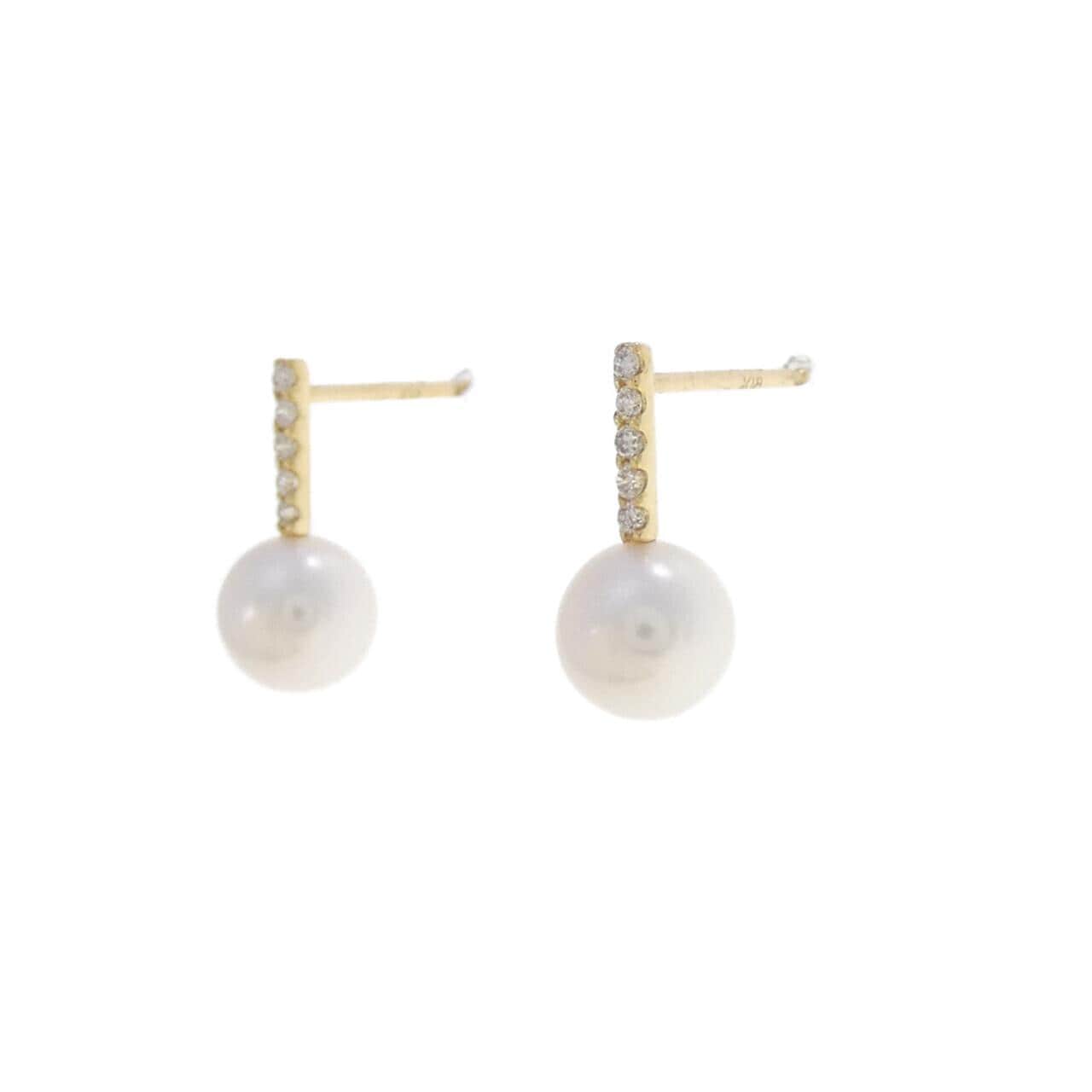 K18YG アコヤパール ピアス 5.8mm