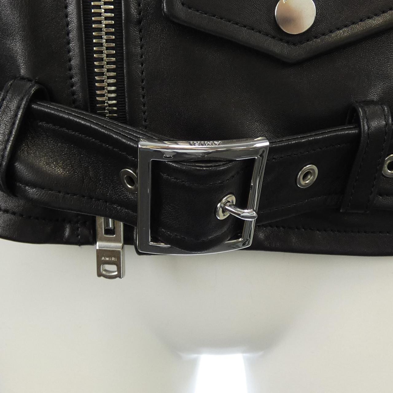 アミリ AMIRI レザーライダースジャケット