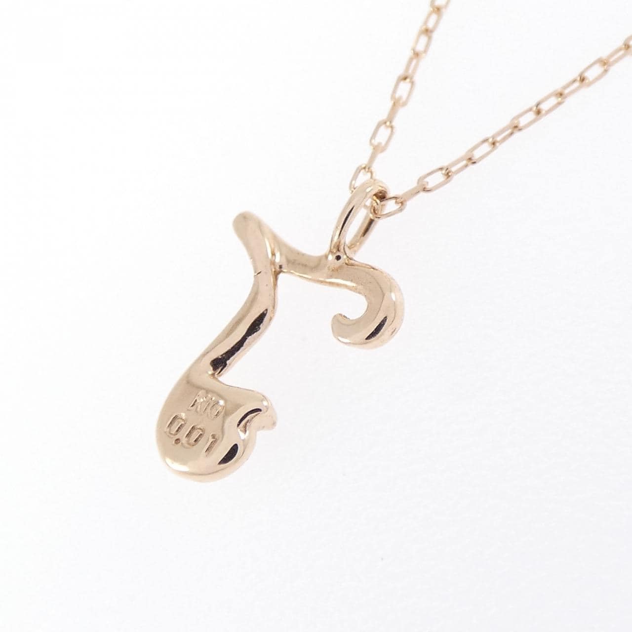K10PG ダイヤモンド ネックレス 0.01CT