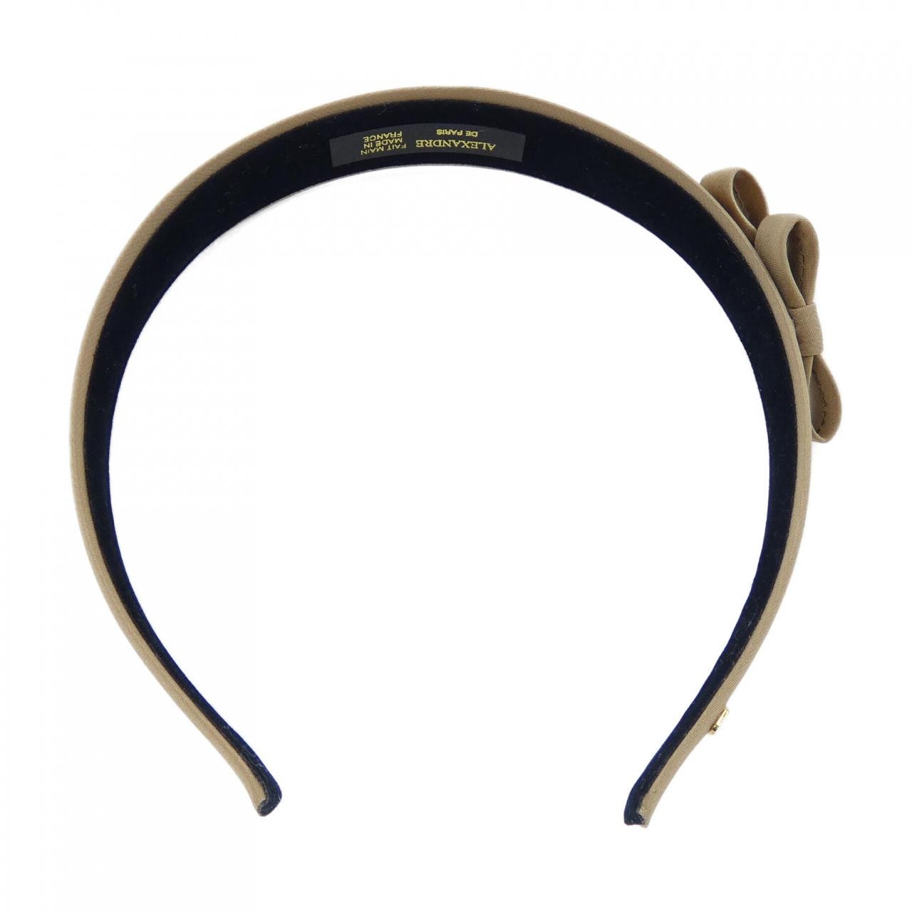 アレクサンドルドゥパリ ALEXANDRE DE PARIS リボン ベージュ HAIR ACCESSORIES