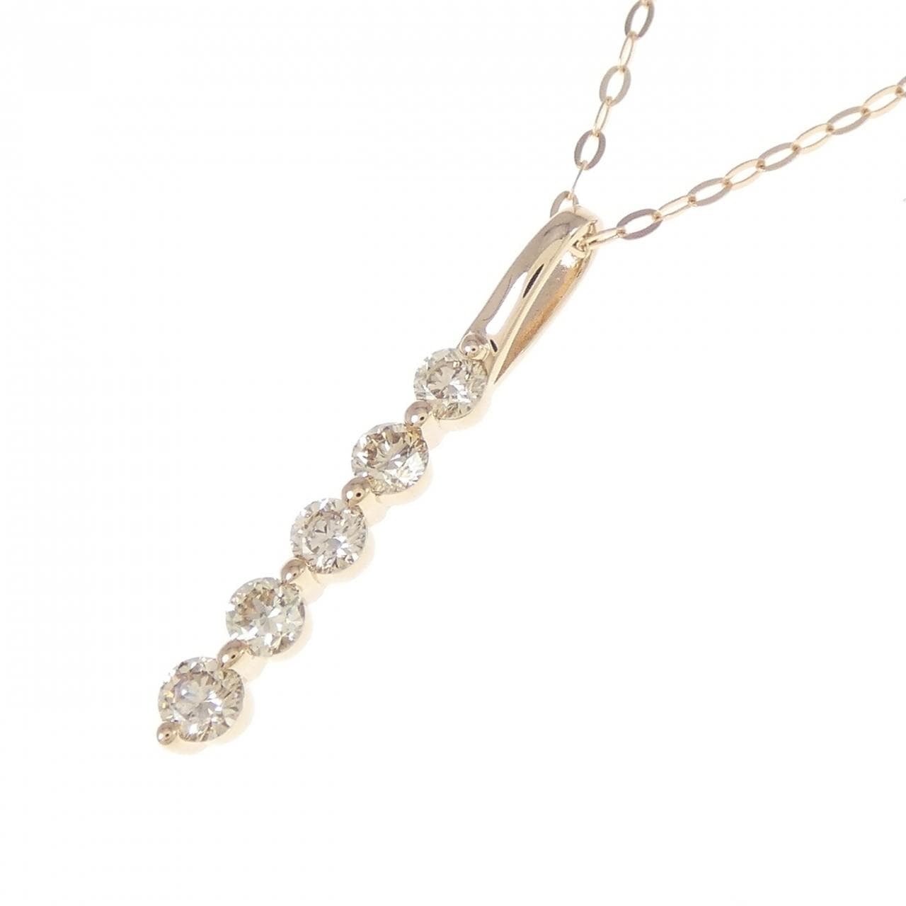 K18PG ダイヤモンド ネックレス 0.30CT
