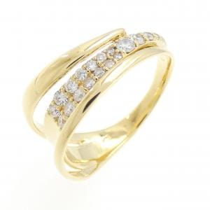 K18YG ダイヤモンド リング 0.32CT