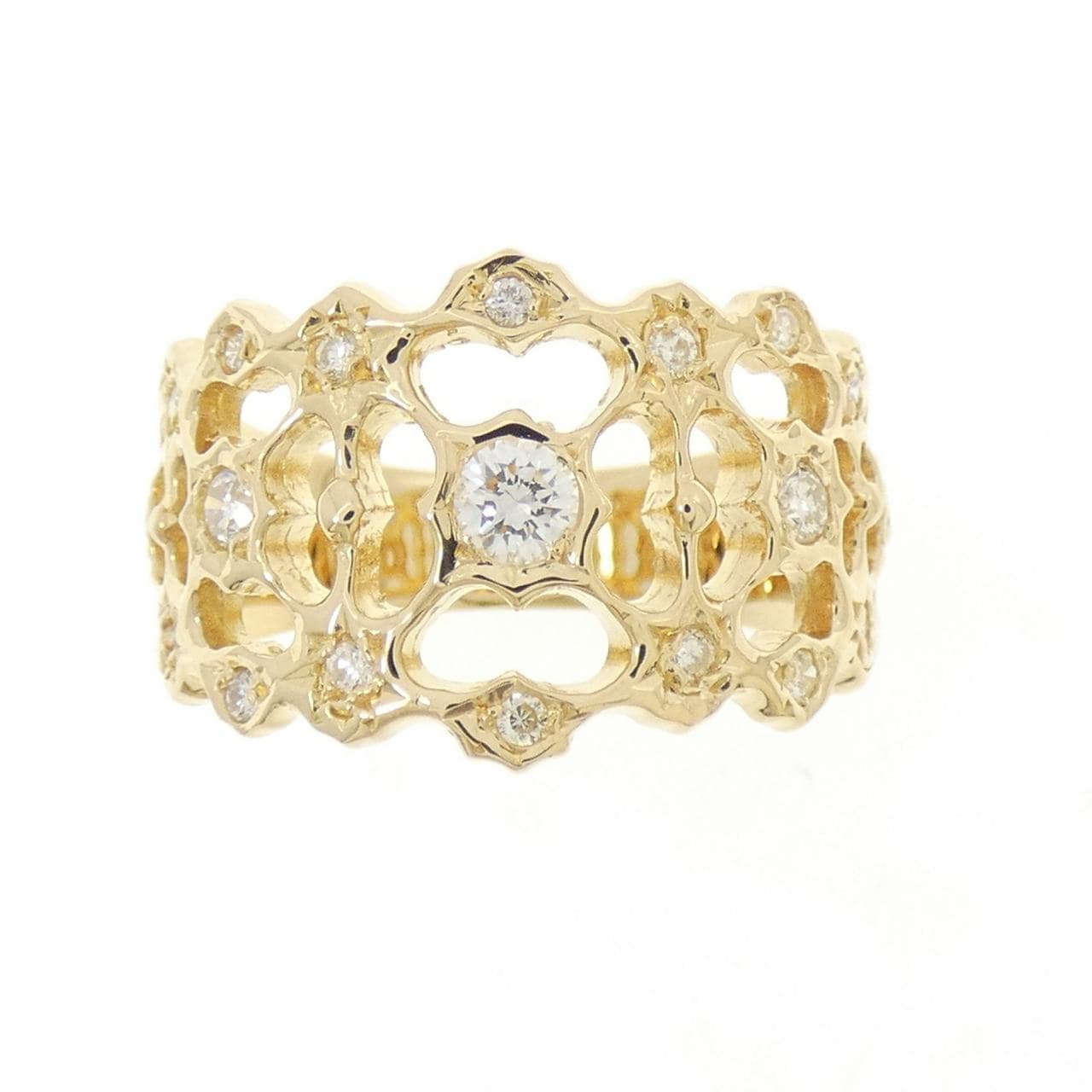 K18YG ダイヤモンド リング 0.38CT