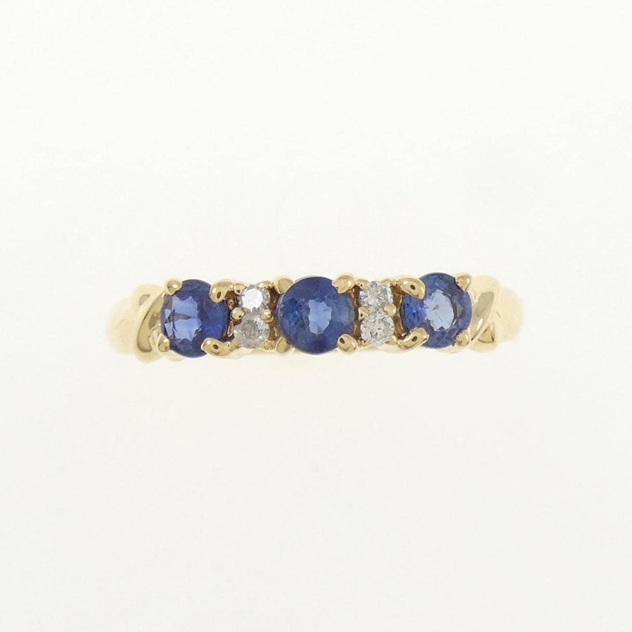 K18YG サファイヤ リング 0.50CT