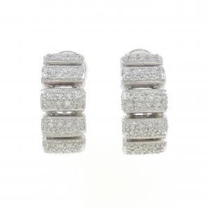K18WG ダイヤモンド ピアス/イヤリング 0.90CT