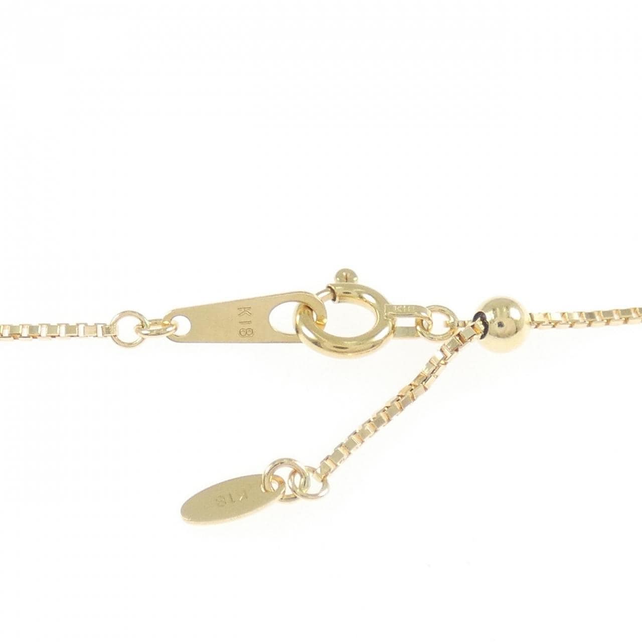 K18YG ダイヤモンド ネックレス 0.15CT