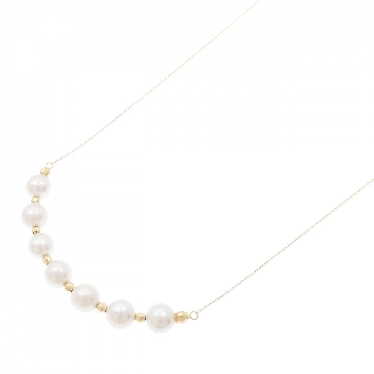 K18YG Akoya pearl necklace