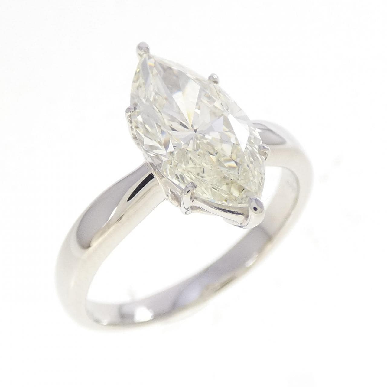 PT900 ダイヤモンド リング 2.175CT M VS1 マーキスカット
