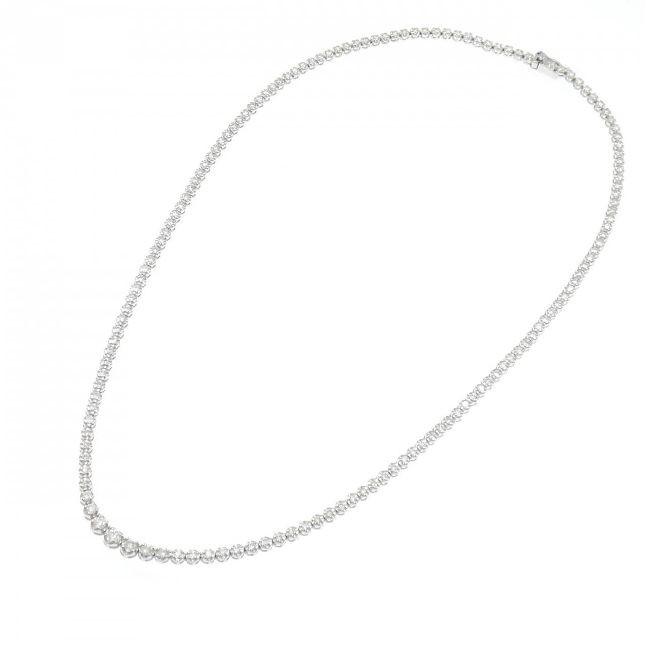 K18WG ダイヤモンド ネックレス 2.00CT