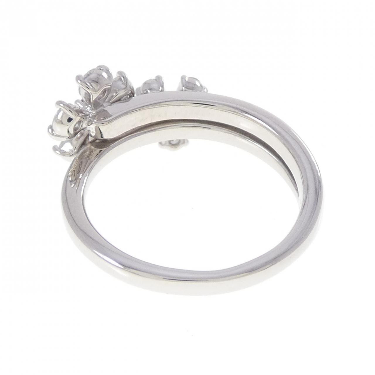 PT900 フラワー ダイヤモンド リング 0.50CT