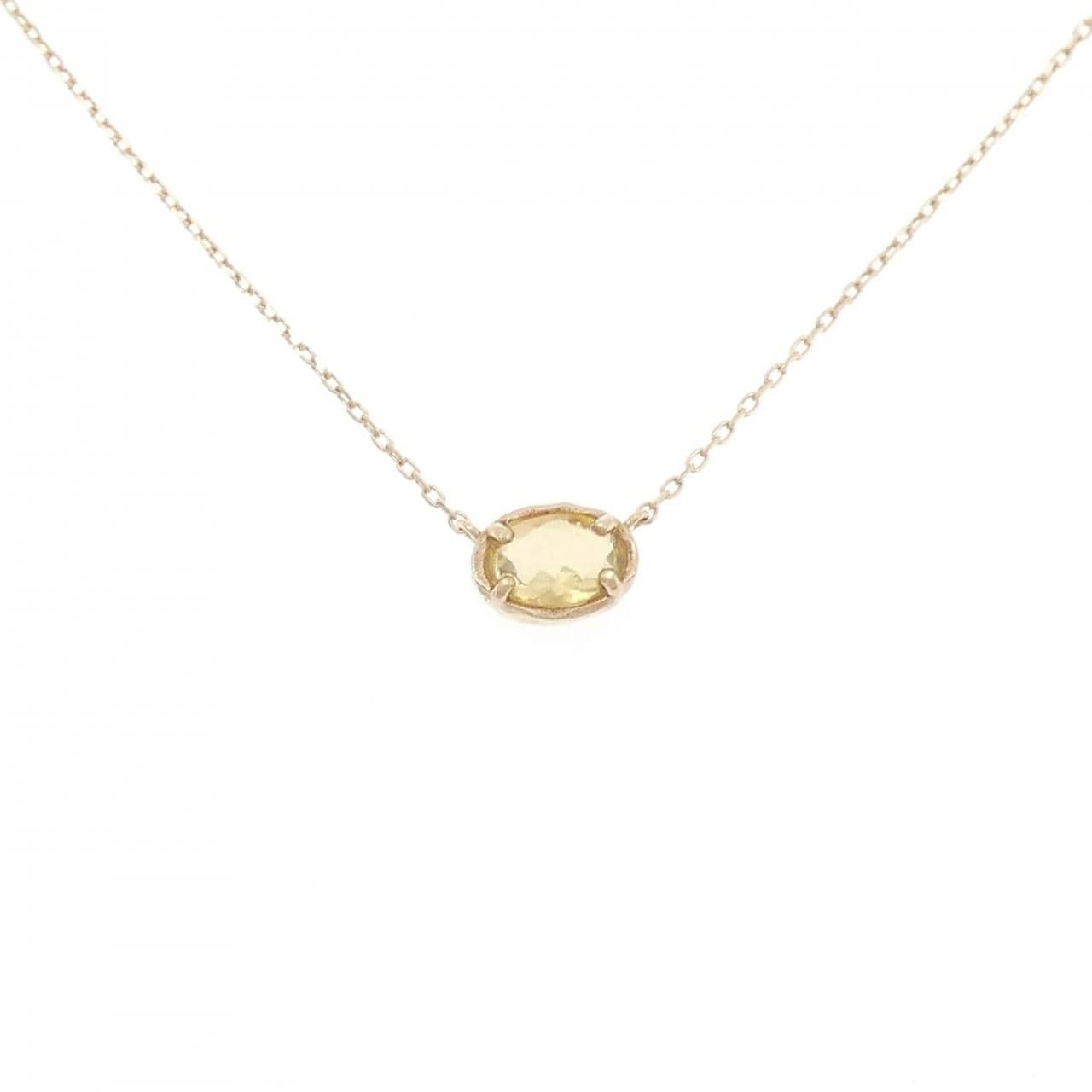 K10YG オパール ネックレス 0.30CT