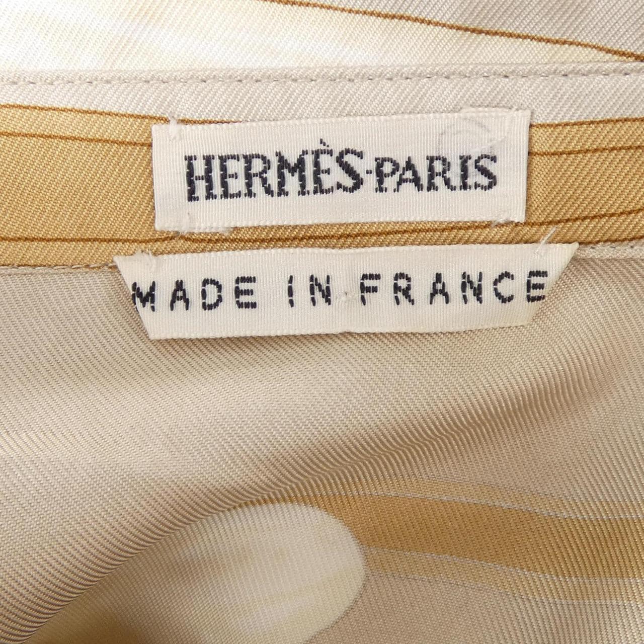 【ヴィンテージ】エルメス HERMES AU GRE DU VENT ツイルレーヌ. シャツ