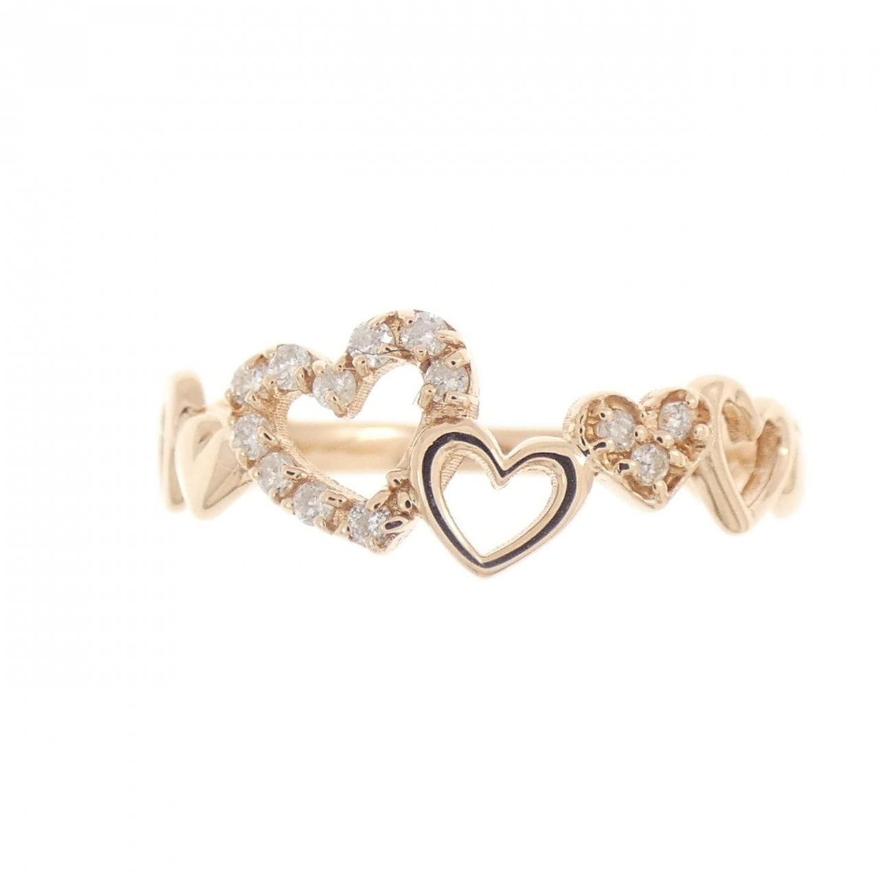 クミキョク ハート ダイヤモンド リング 0.07CT
