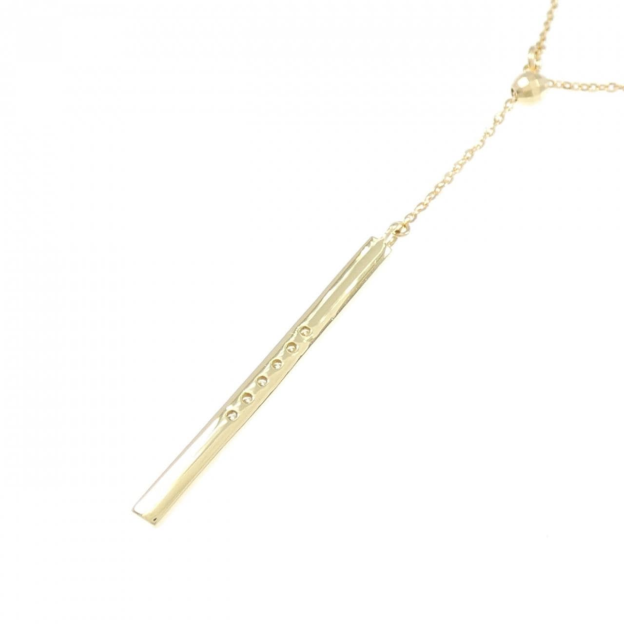 K18YG ダイヤモンド ネックレス 0.08CT