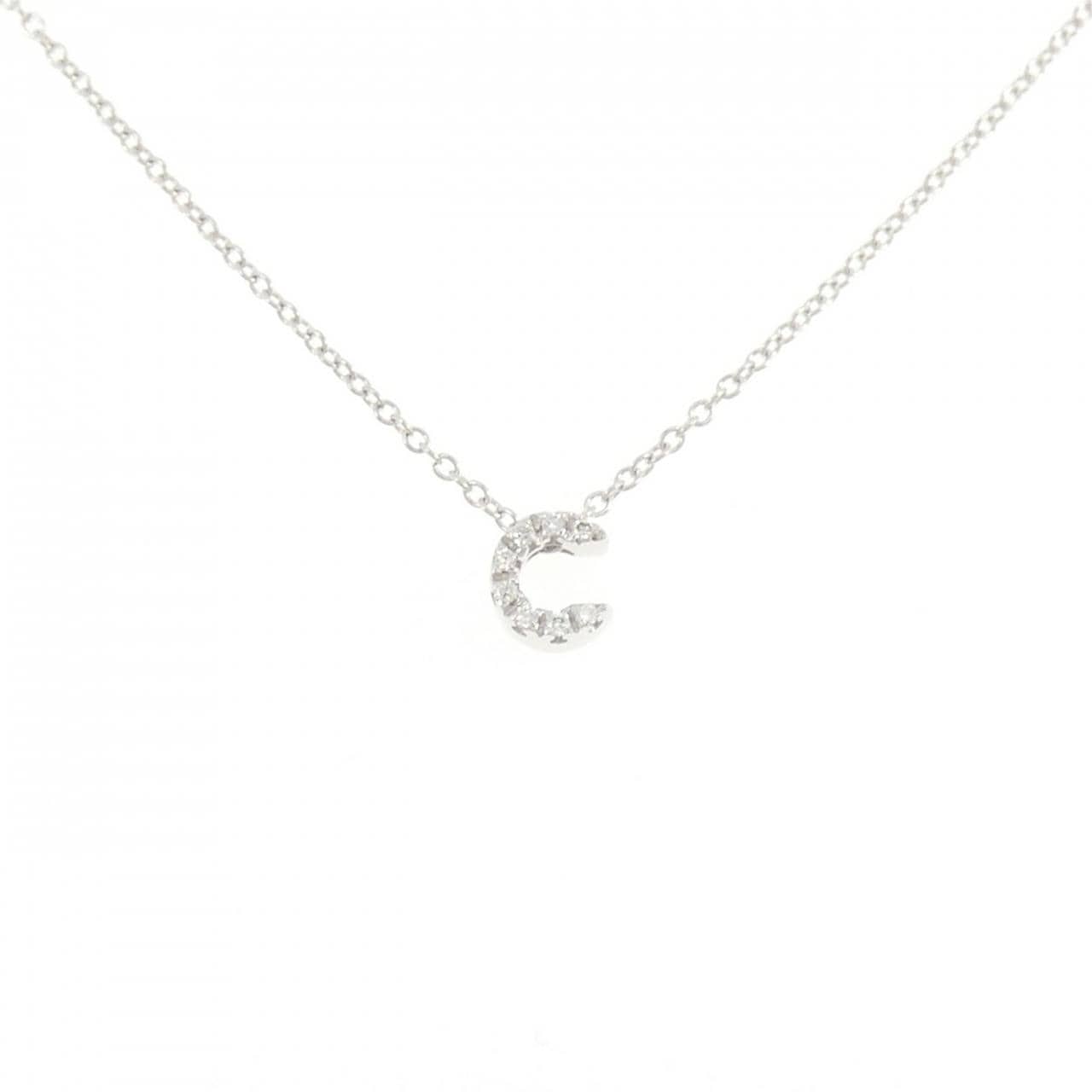 ポンテヴェキオ イニシャル ネックレス 0.04CT