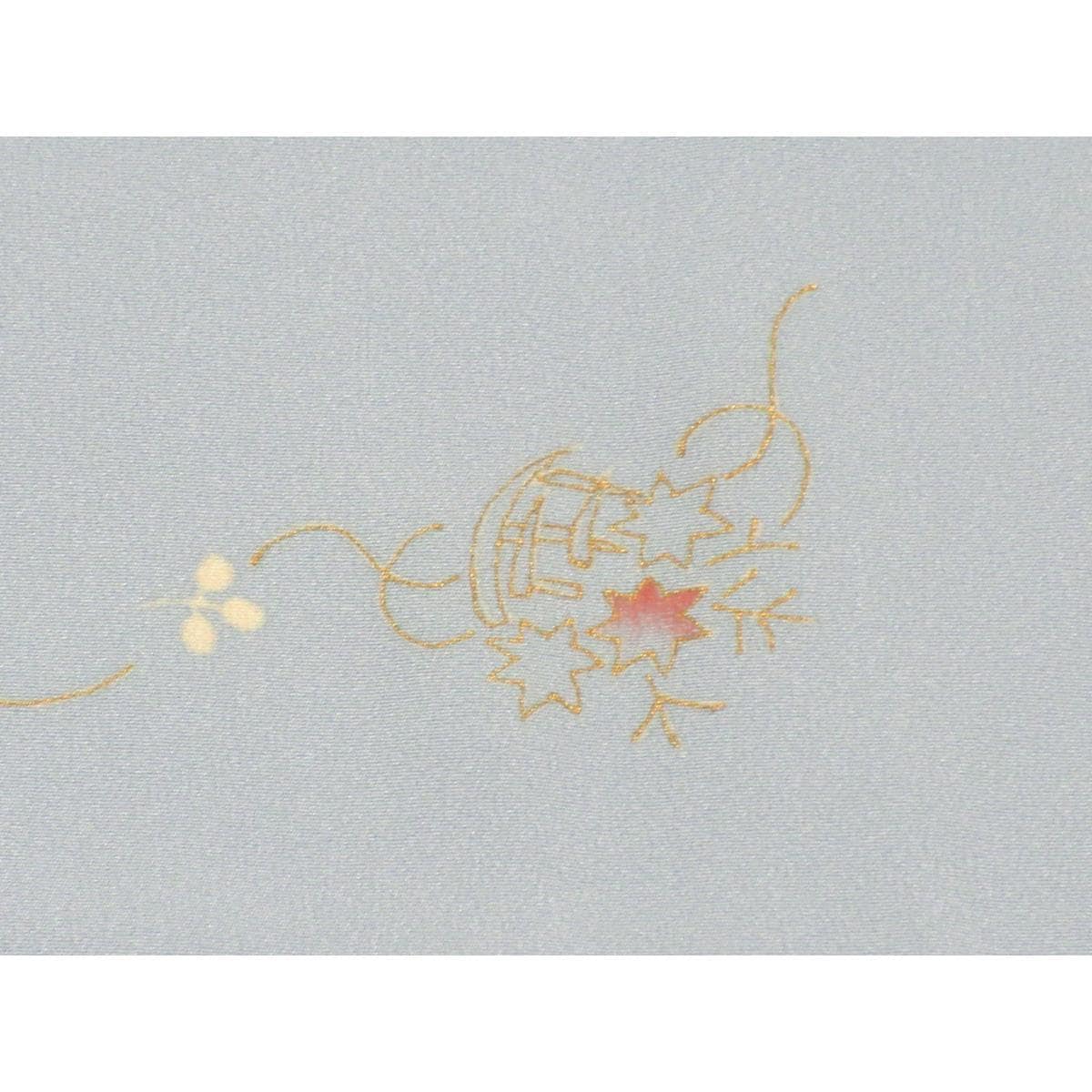 小紋　友禅金彩加工