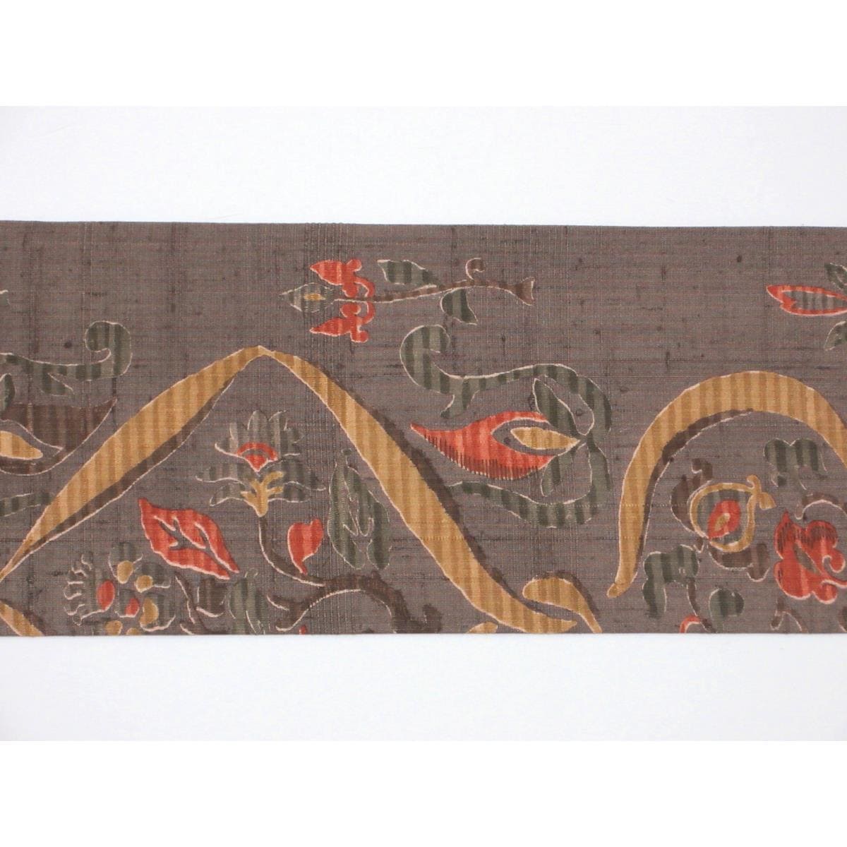 [未使用品] 名古屋腰带染色春亚纺 Zento 图案