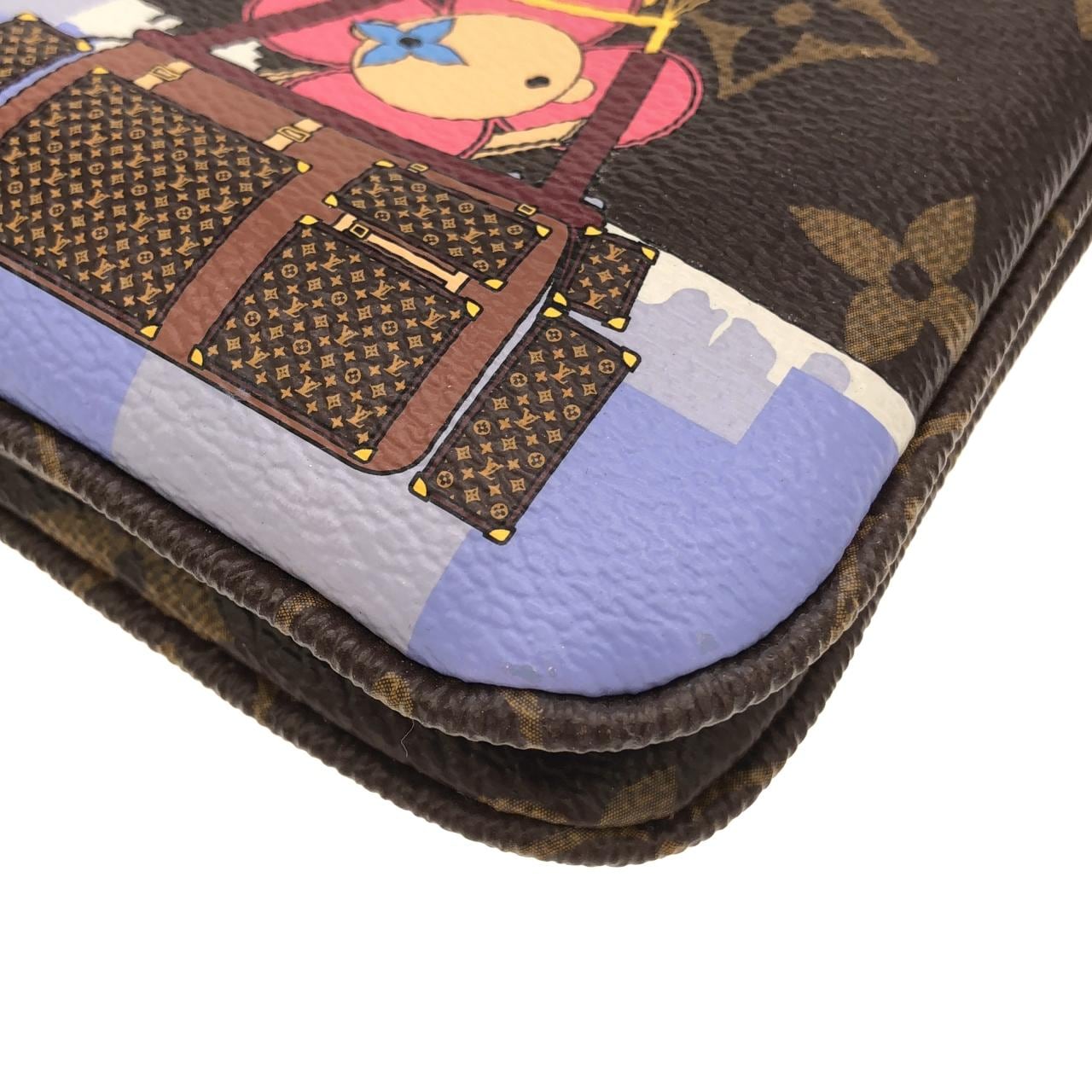 ルイヴィトン モノグラム ホリデイ(ヴィヴィエンヌ) ポシェット ドゥーブル ジップ M68486 ショルダーバッグ