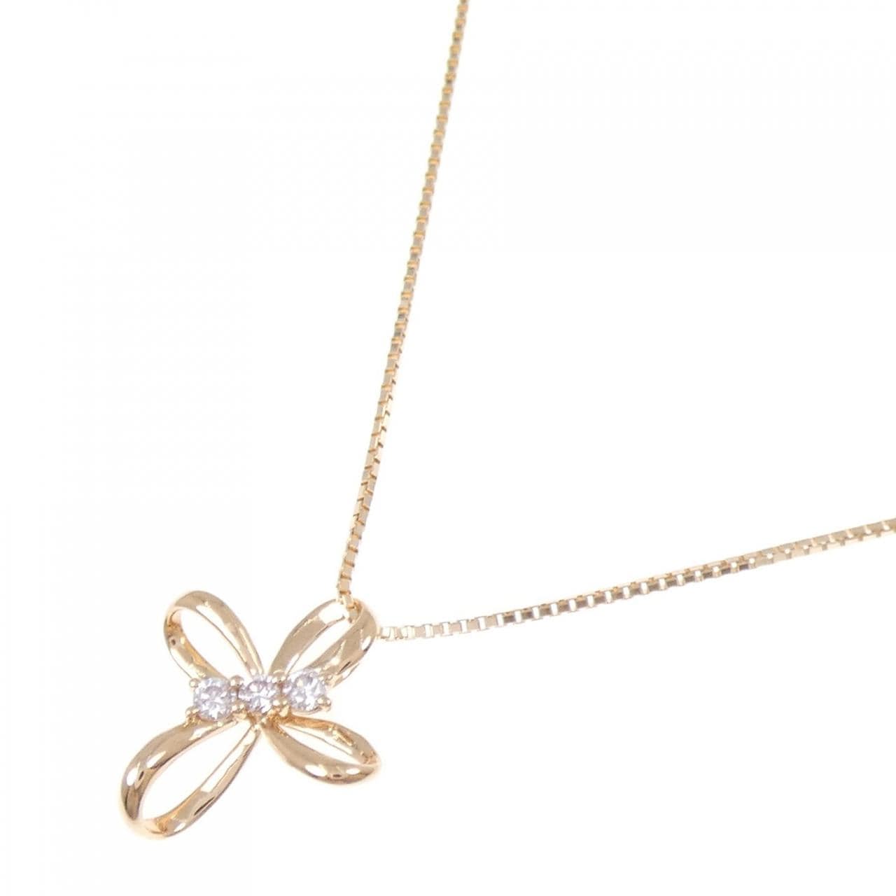 ジーエスティービー ピンクダイヤモンド ネックレス 0.05CT