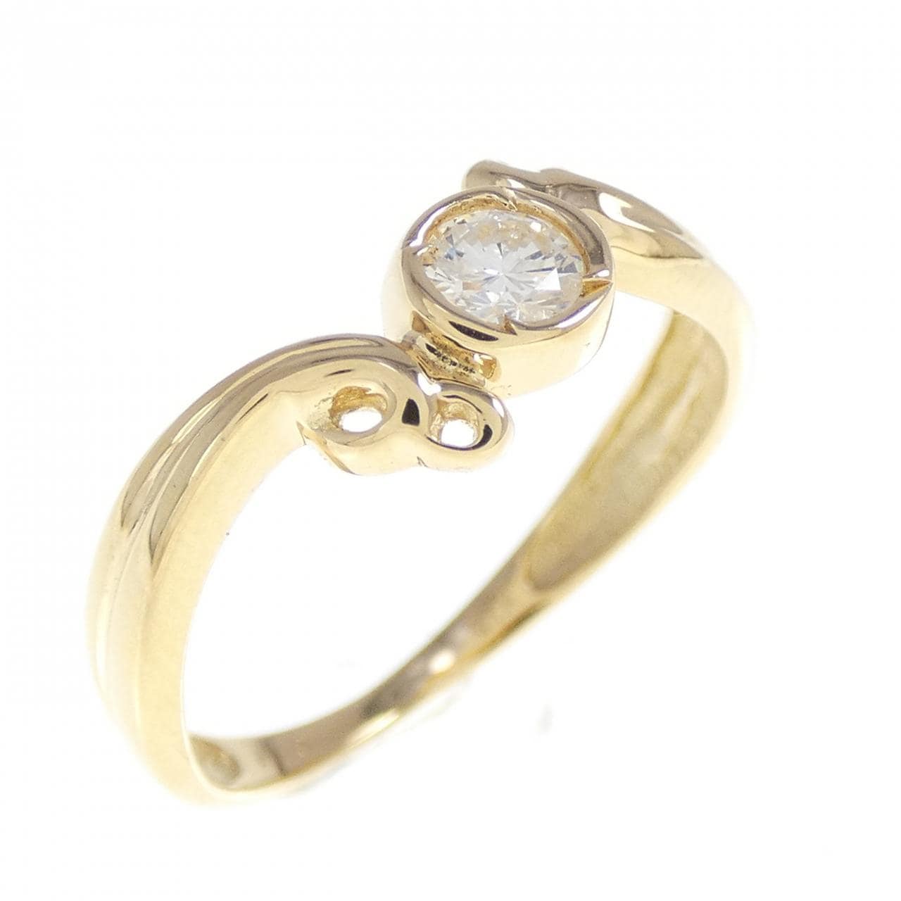 K18YG ダイヤモンド リング 0.14CT
