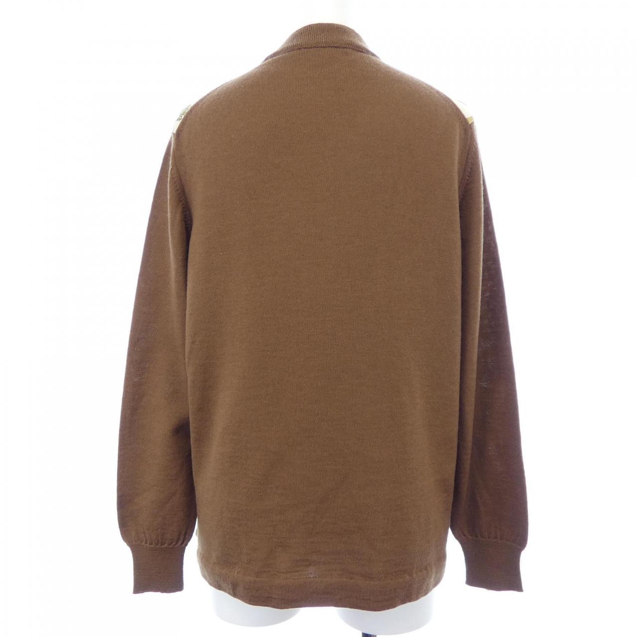 【ヴィンテージ】エルメス HERMES THE BULL&MOUTH REGENT'S CIRCUS PICADIL ツイルレーヌ. カーディガン