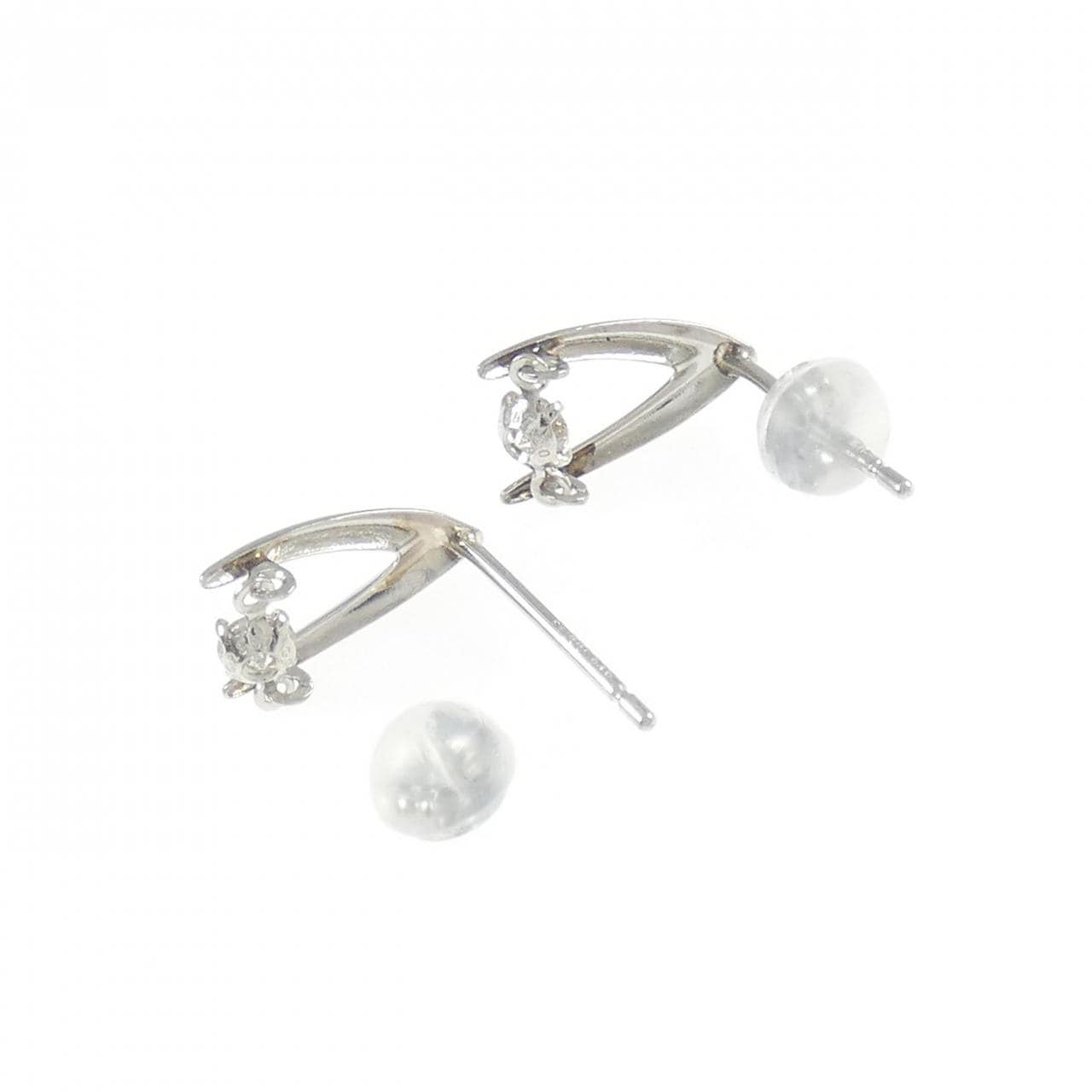 PT900 ダイヤモンド ピアス 0.20CT