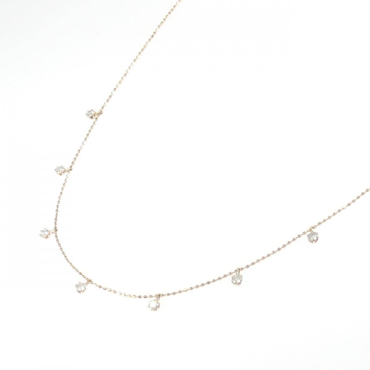 K18PG ダイヤモンド ネックレス 0.30CT