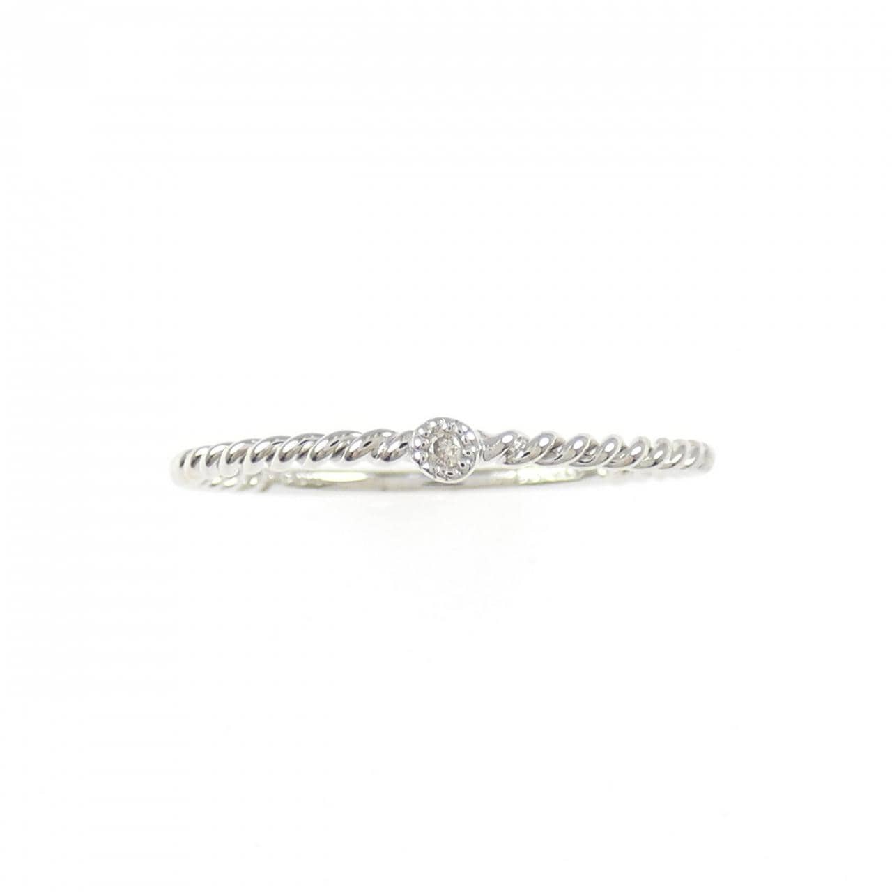 K18WG ダイヤモンド リング 0.01CT