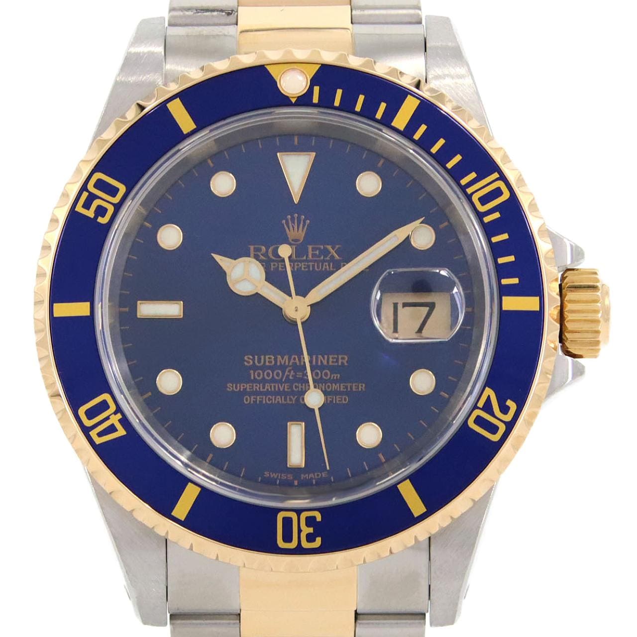 ロレックス サブマリーナーデイト 16613. SSxYG 自動巻 A番