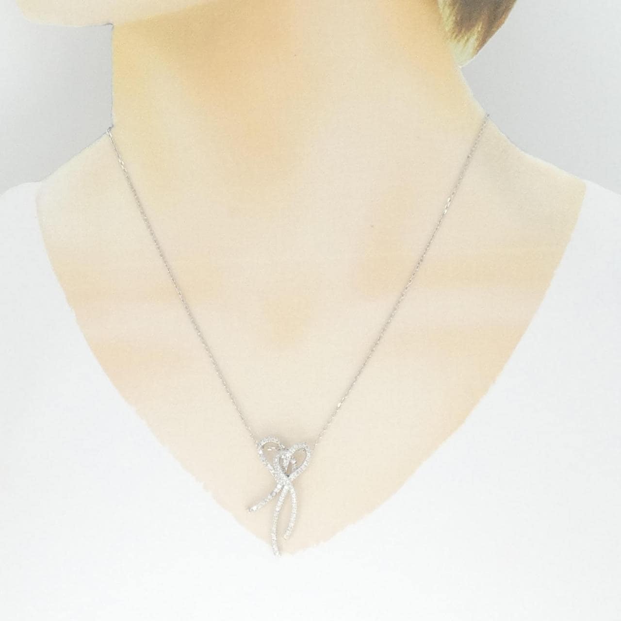 18KWG/K18WG Diamond Necklace 0.52CT