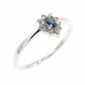 K18WG サファイヤ リング