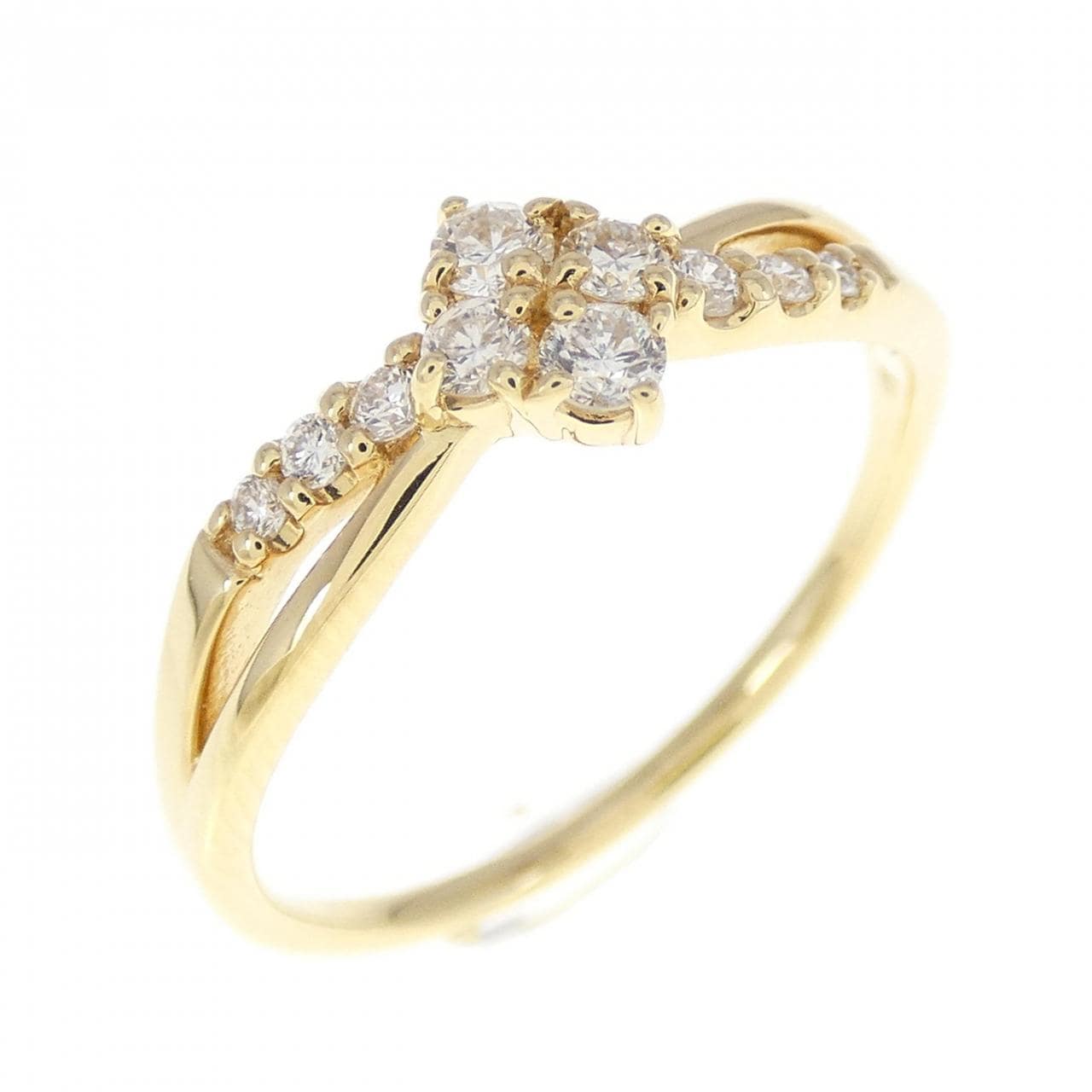 [BRAND NEW] K18YG Diamond ring 0.20CT