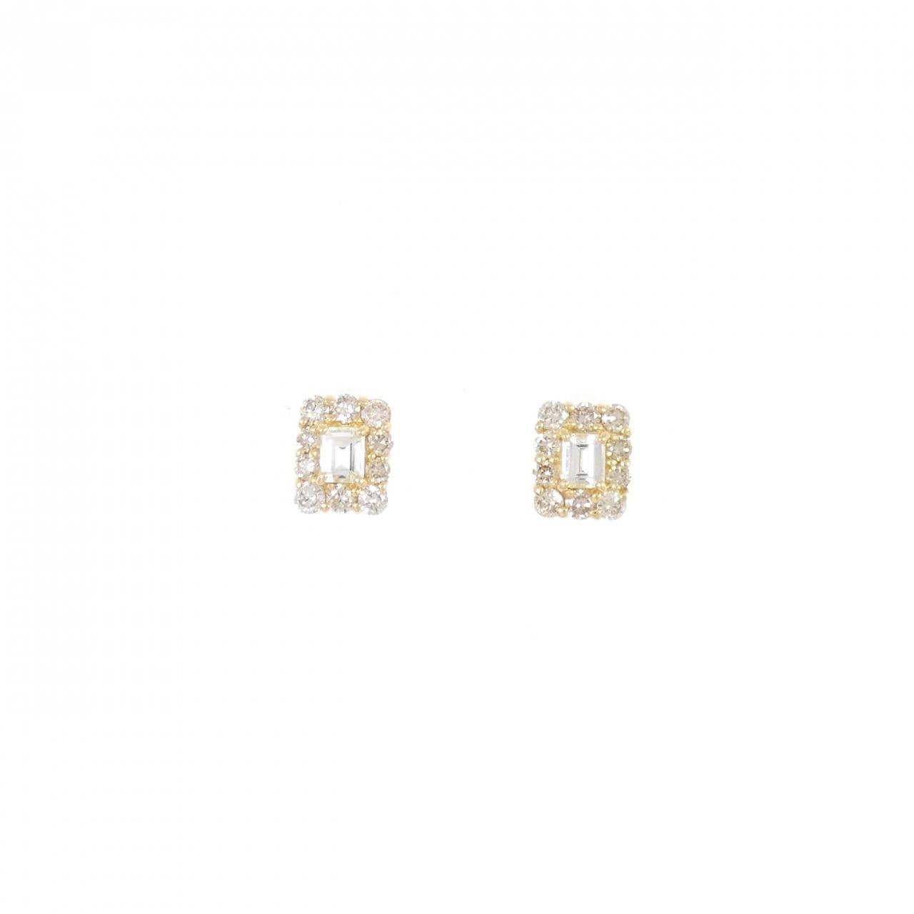 [BRAND NEW] K18YG Diamond earrings 0.60CT