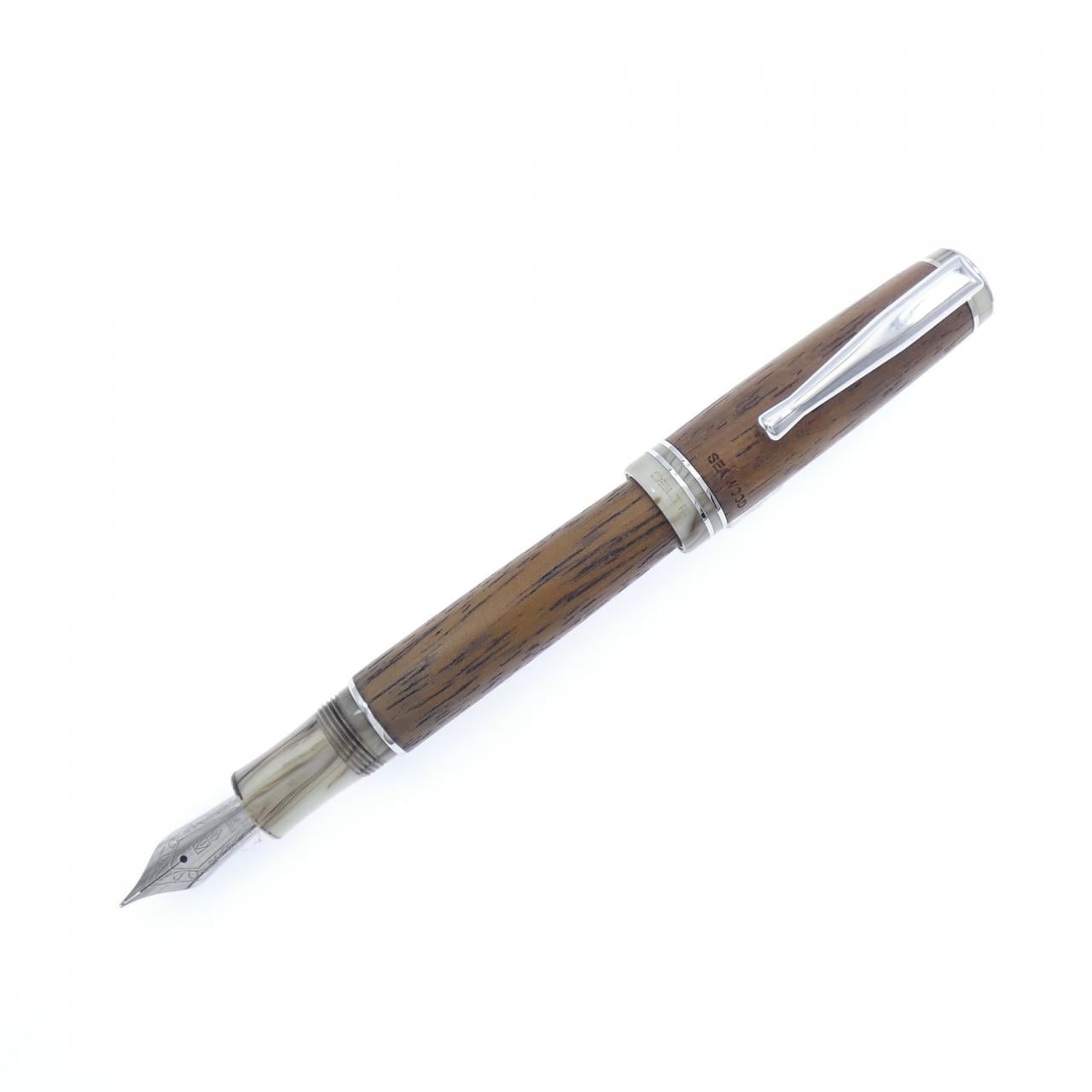 デルタ シーウッドダークブラウン 万年筆