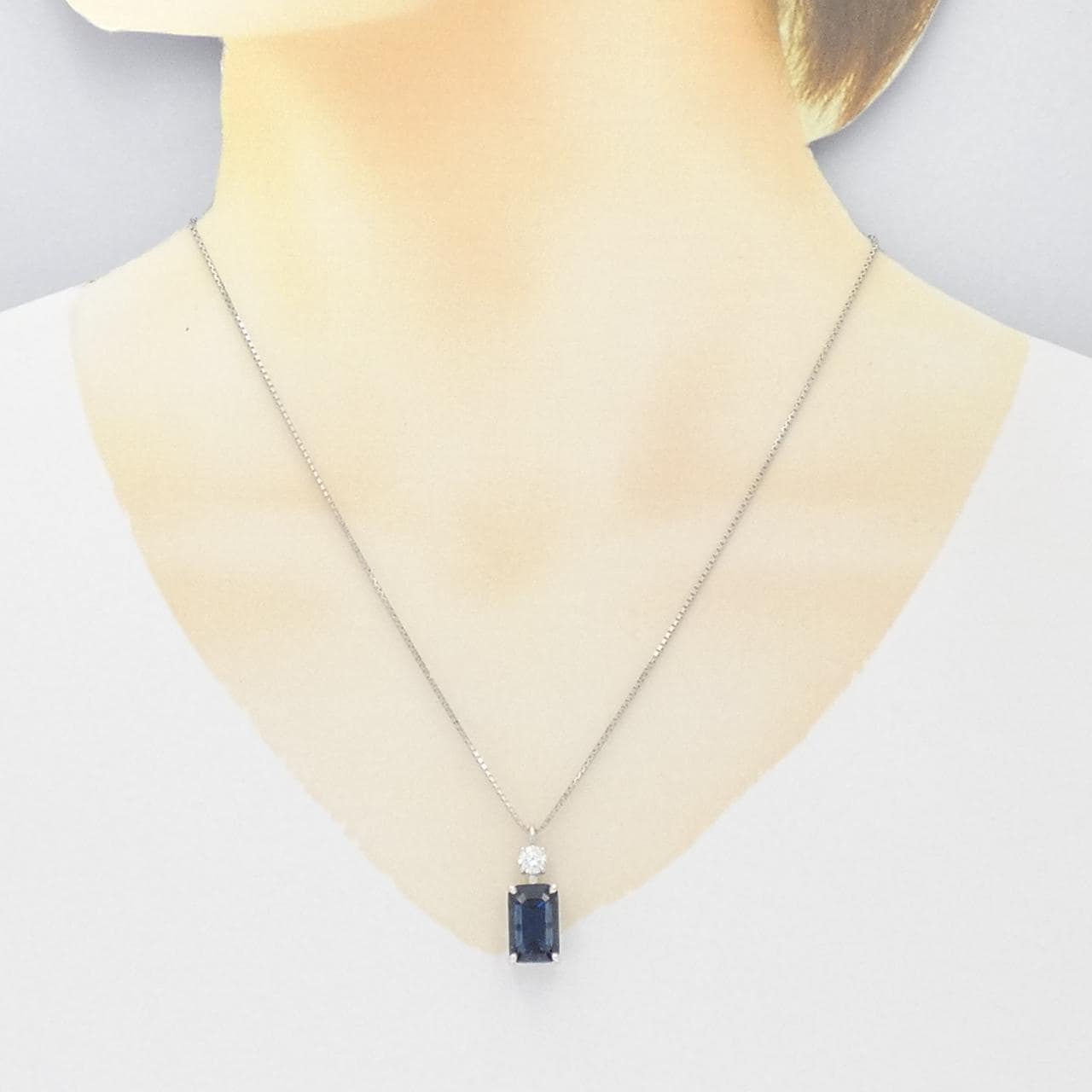PT900/PT850 非加熱 サファイヤ ネックレス 8.114CT