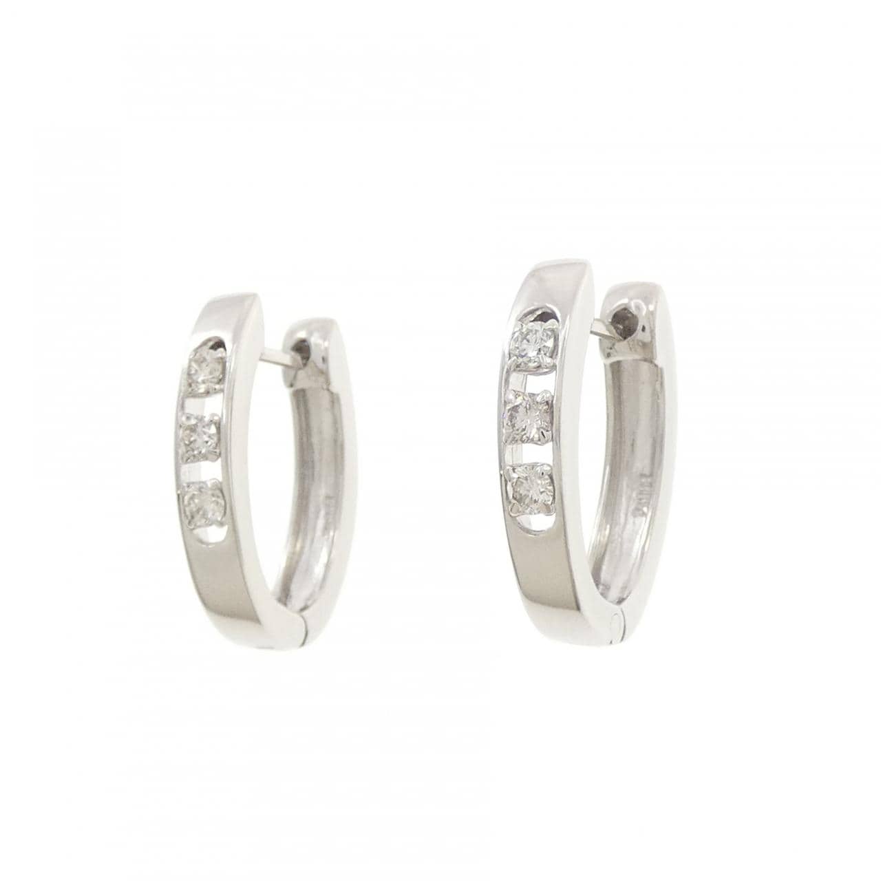PT900 ダイヤモンド ピアス 0.30CT