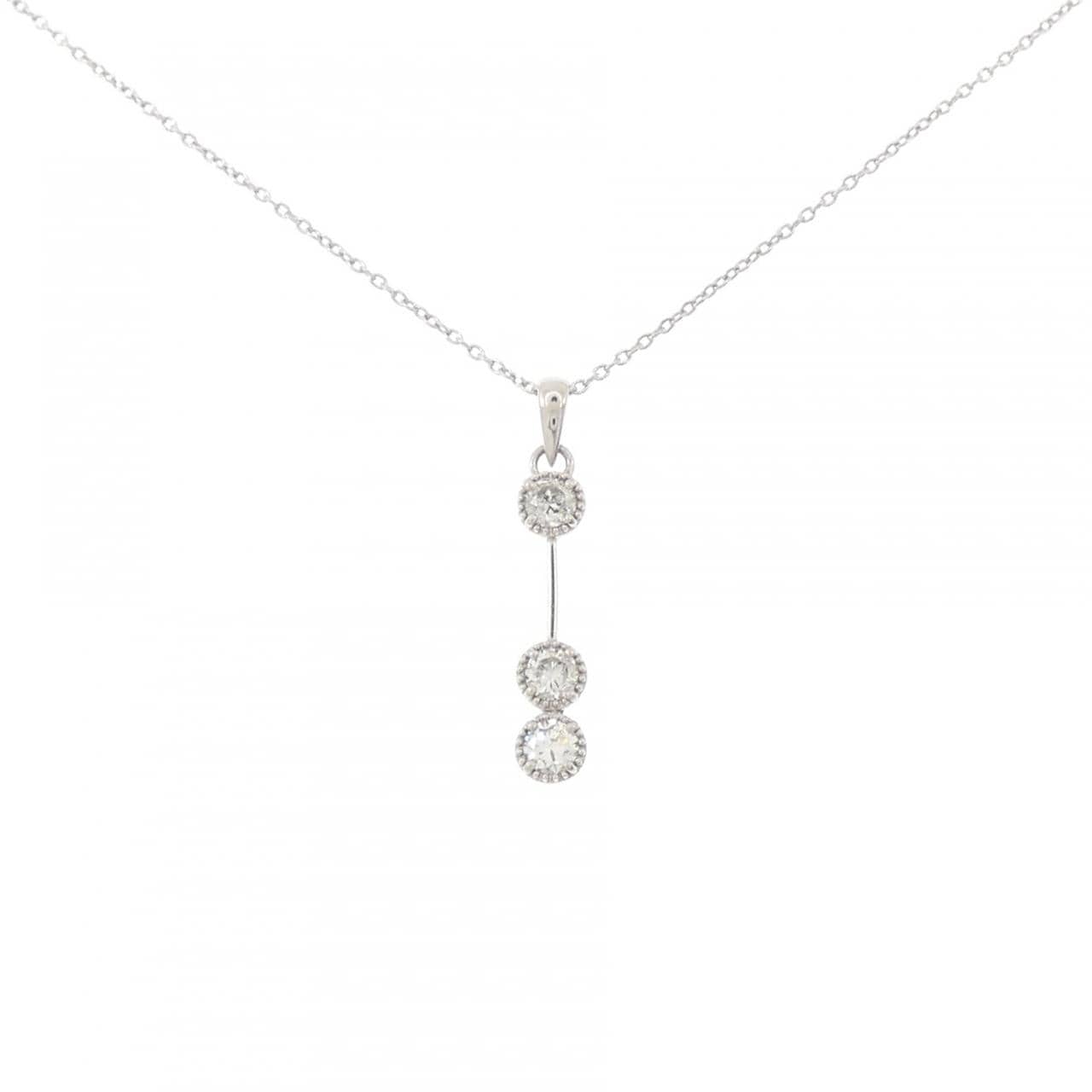 PT900/PT850 ダイヤモンド ネックレス 0.30CT