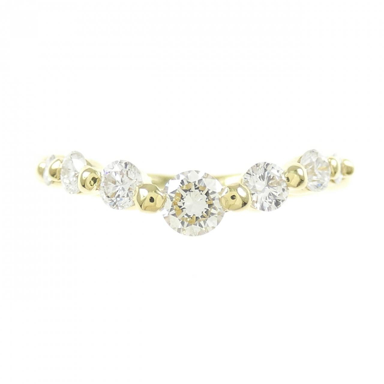 K18YG ダイヤモンド リング 0.55CT