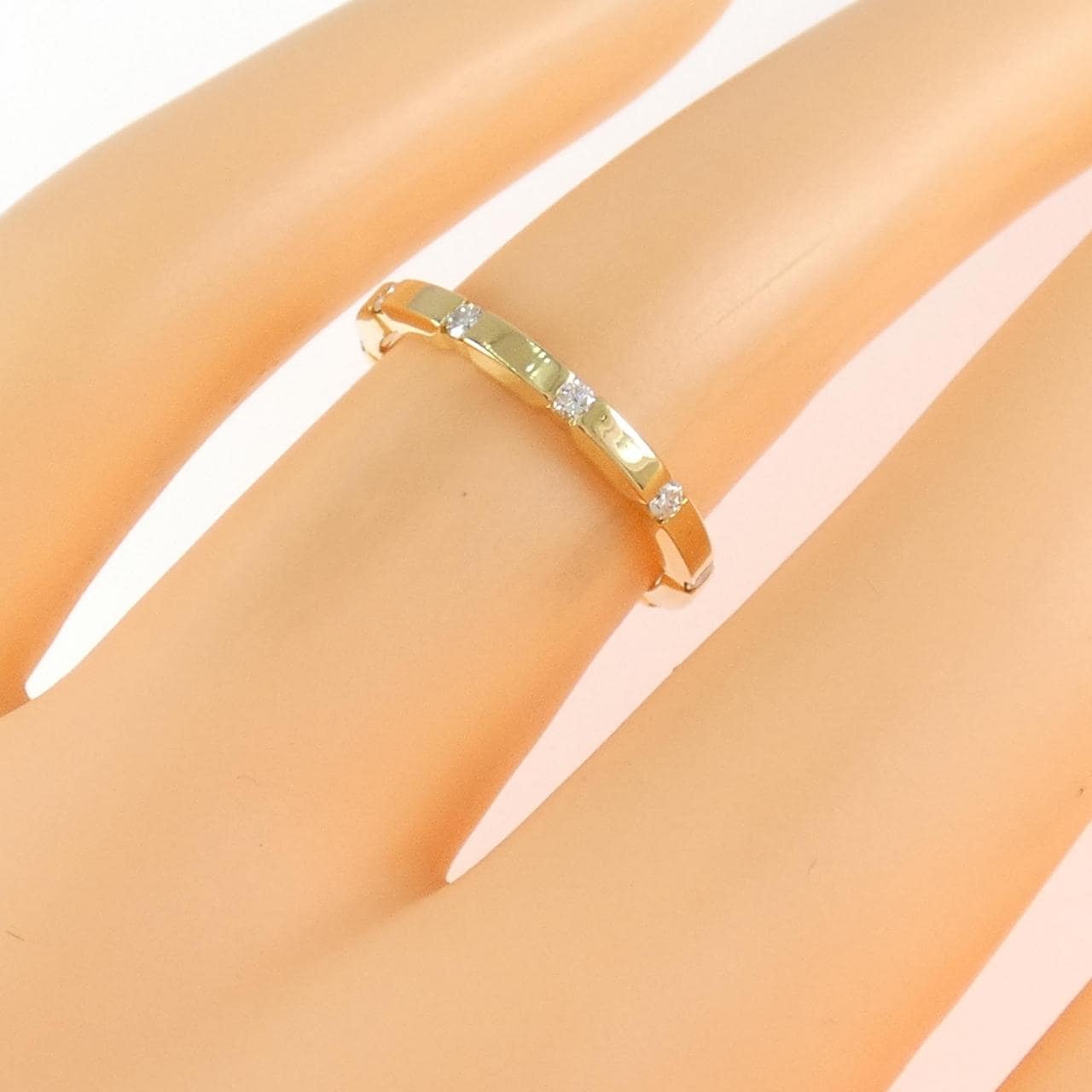 K18YG ダイヤモンド リング 0.16CT