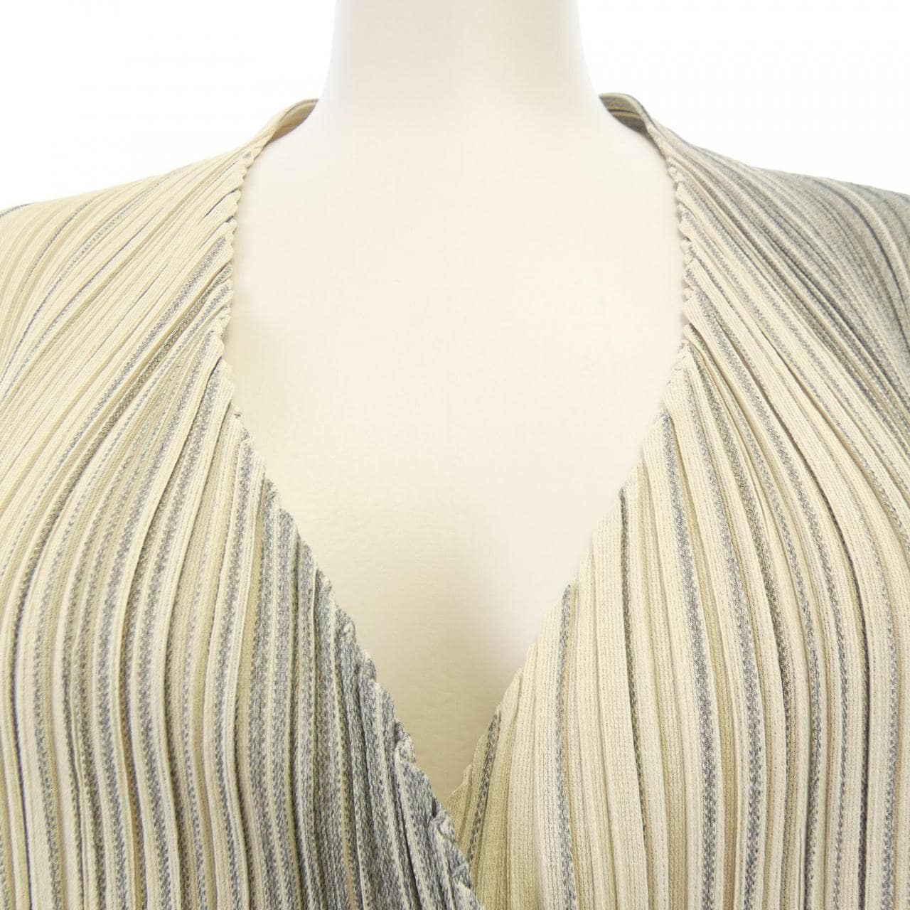 プリーツプリーズ PLEATS PLEASE 2018 グラデーションストライプ PP83-JD672 7573091 カーディガン